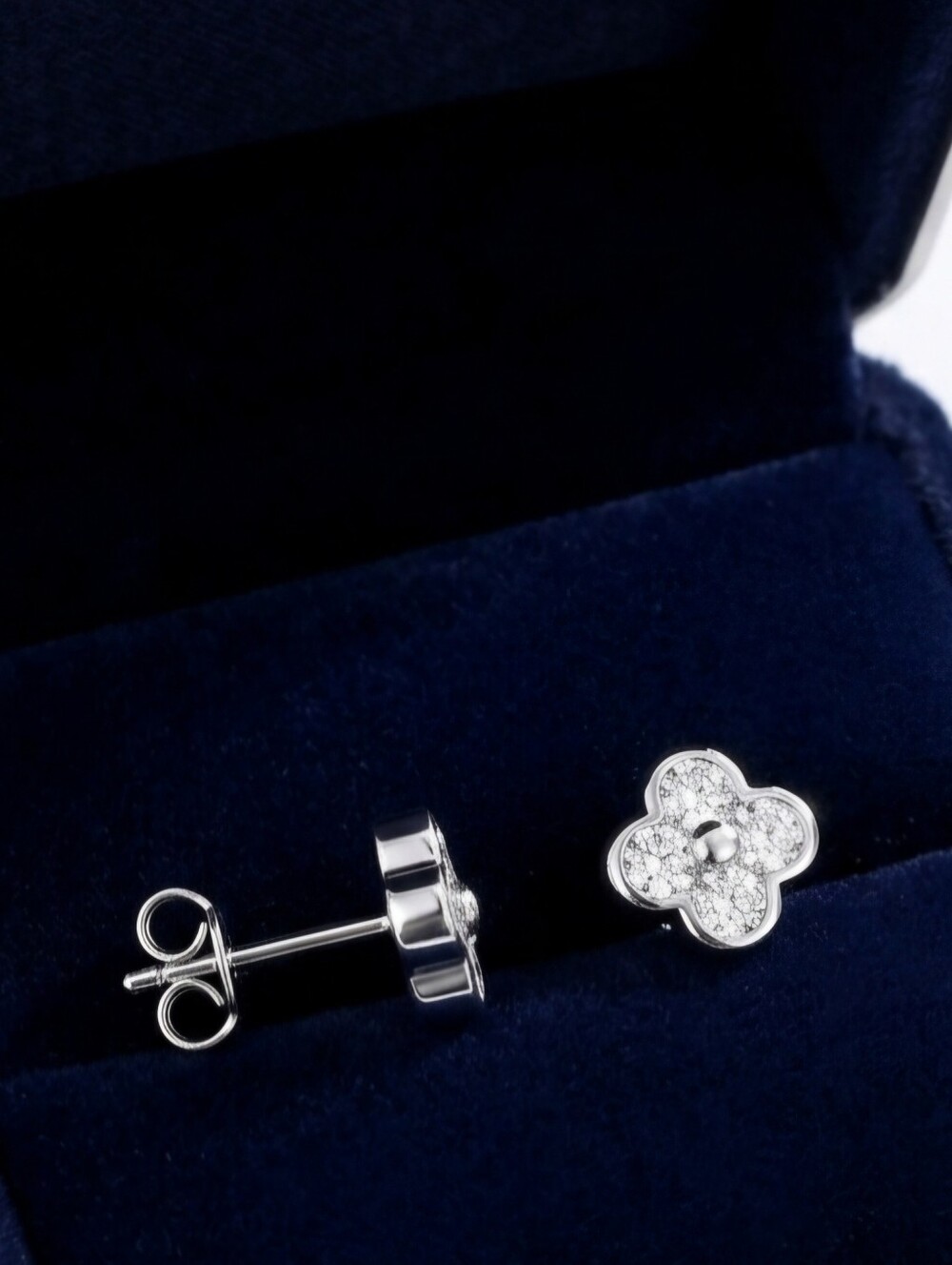 Moissanite Clover Stud Earrings